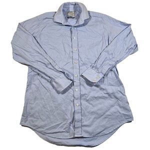 Harvie and Hudson Jermyn St. Classic Long Sleeve Button Up Dress Shirt Men's 16L